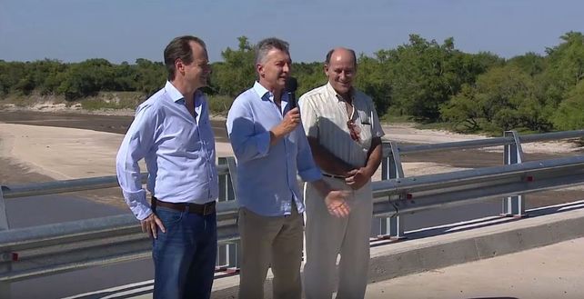 Con la presencia de Macri y Bordet, se inauguró el puente más largo de la provincia