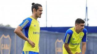 Edinson Cavani y Miguel Merentiel continuarán en la delantera de Boca.