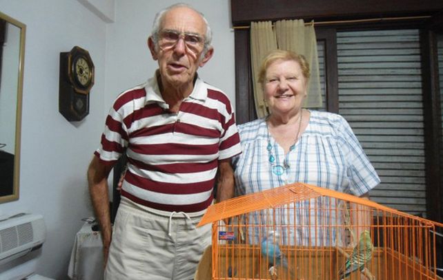 El odontólogo Barreda junto a su actual pareja
