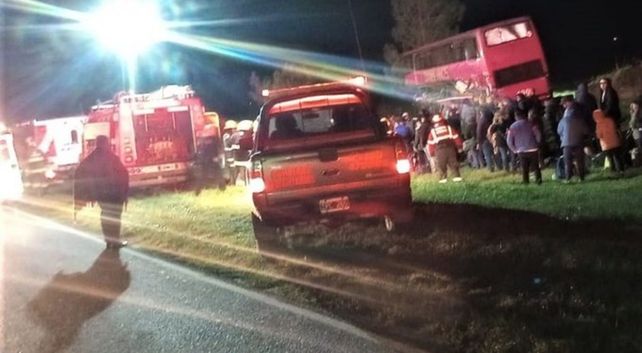 Cuatro muertos fue el saldo del choque entre un camión y un colectivo de pasajeros en el kilómetro 116 de la ruta 34