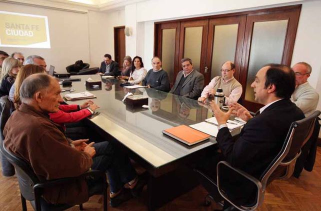 Reunión. El intendente la mantuvo para intercambiar opiniones