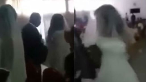 La amante interrumpió la boda con el mismo vestido que la novia