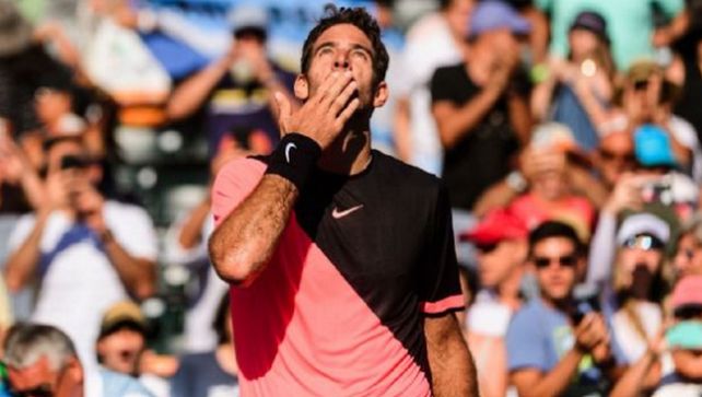 Del Potro venció a Krajinovic y se metió en los cuartos de final de Miami