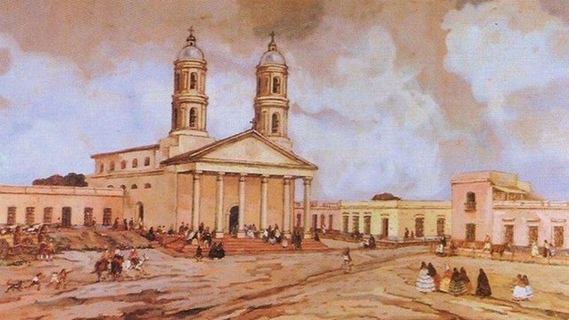 El cuadro La Villa del Rosario en 1840
