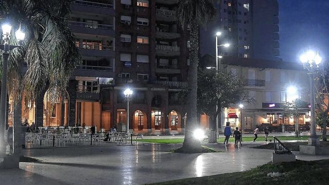 Trabajos de iluminación en la ciudad de Santa Fe
