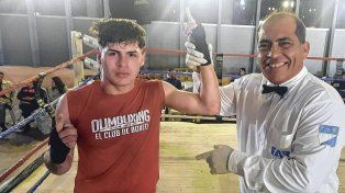 El Colo Ferrero de Olimboxing mantiene su invicto en el campo amateur.