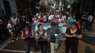 Justicia, fue lo que reclamaron los santafesinos en la Peatonal