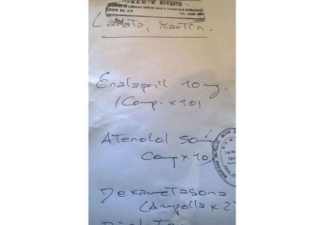 Tras la captura, Lanatta fue atendido en Cayastá y le recetaron varios medicamentos
