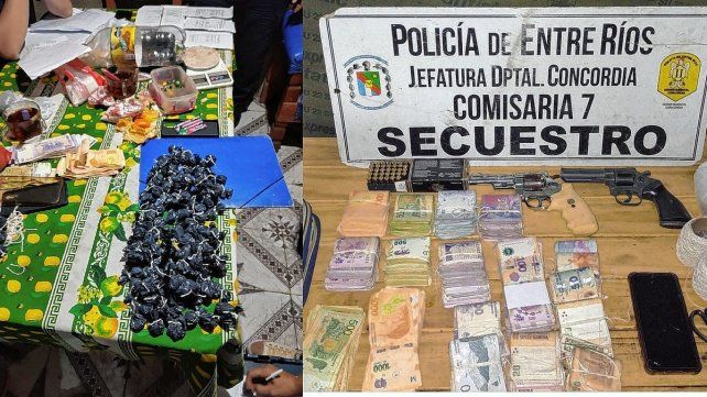 La Policía de Concordia hizo allanamientos a casas de dos bandas que mantienen en vilo al barrio La Roca por enfrentamientos y venta de drogas. Tres detenidos.