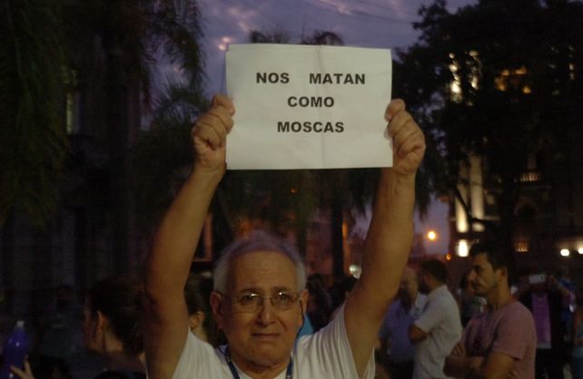 Marcha en reclamo de seguridad