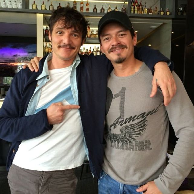 Pedro Pascal y Jiménez, en el rodaje de la serie “Narcos”.