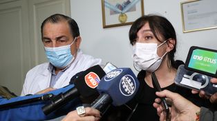 Nuevos registros. El director del Hospital Cullen y la directora de Salud Mental de Santa Fe anuncian novedades en prevención de suicidio.&nbsp;