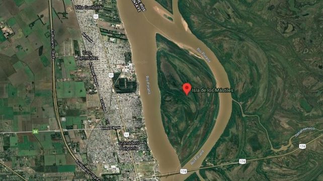 La Isla de los Mástiles está frente a Granadero Baigorria y Capitán Bermúdez