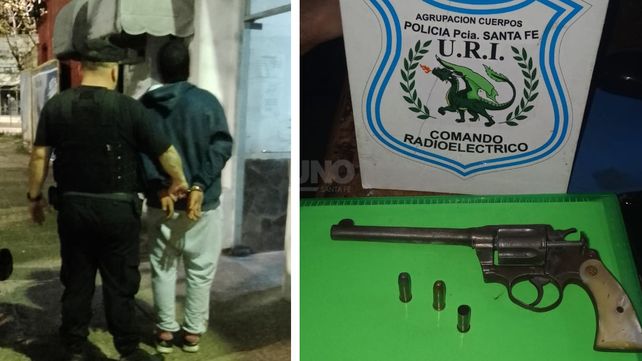 El joven tiratiros disparaba su arma de guerra contra una casa con personas adentro