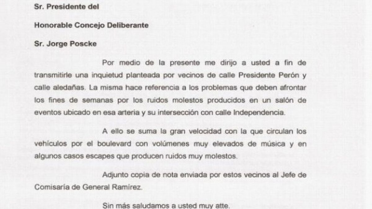 Modelo De Carta Dirigida A Un Propietario Por Los Ruidos Molestos Que