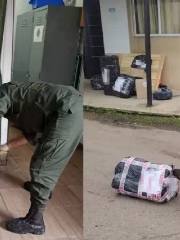 Ruta 14: hallaron marihuana dentro de tubos de PVC durante un control