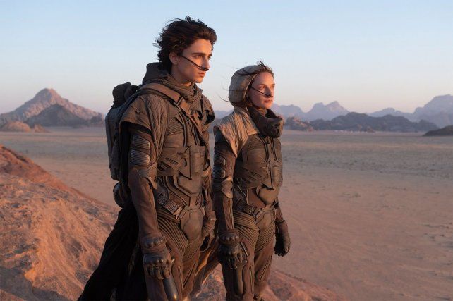 "Dune", protagonizada por Timothée Chalamet y Rebecca Ferguson.
