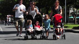 Familias santafesinas volvieron a disfrutar de Bulevar en otro domingo en barrio Candioti
