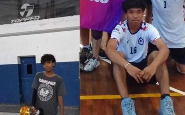 Giovani Mvogo Eteme tenía 17 años y jugaba al vóley en Central Córdoba.