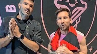 ¿Con la camiseta de Colón? El encuentro entre Gigliotti y Messi que causó revuelo en los hinchas