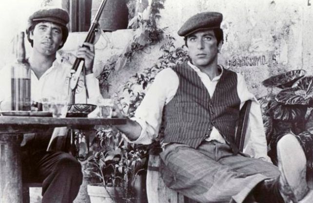 Figura. Citti junto a Al Pacino en “El padrino”