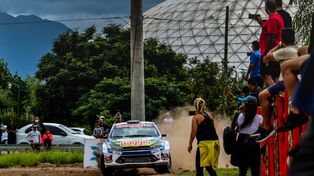 Nadia Cutro presente en la competencia de Rally en La Rioja.&nbsp;