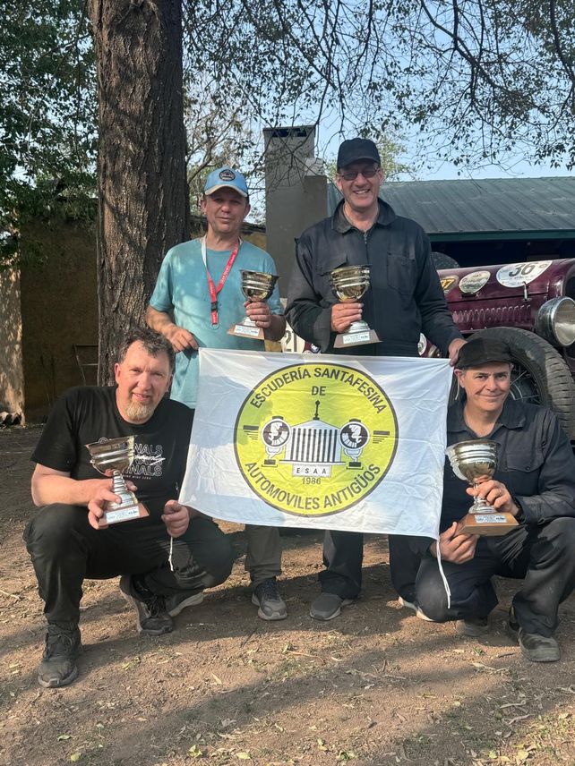 Ganadores santafesinos y escoltas: Sergio Pelossi, Jose Sgreccia, Martin Gut y Ariel Walpen.