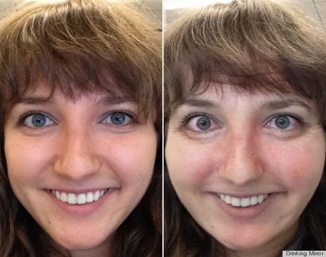 Lo que el alcohol le hace a nuestros rostros