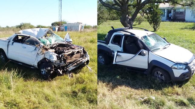 Ruta 18: murieron dos personas en un choque de camionetas