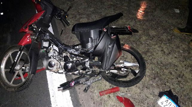 Fatal. La moto había sufrido un desperfecto cuando fue embestida.&nbsp;