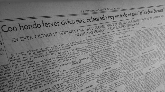 Cómo fue en 1938 el primer Día de la Bandera en Rosario y en el país