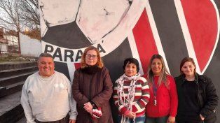 Los dirigentes de Los Toritos de Chiclana Ricardo Ruiz Díaz, Alejandra Metz, Andrea Cejas, Soledad Aranda y Rocío D’Amico.