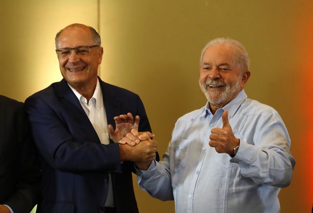 Lula Da Silva y Geraldo Alckmin, candidatos a la presidencia y vice de Brasil en 2022 contra Jair Bolsonaro. 