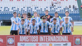 La sub-20 de Argentina que goleó a Paraguay.