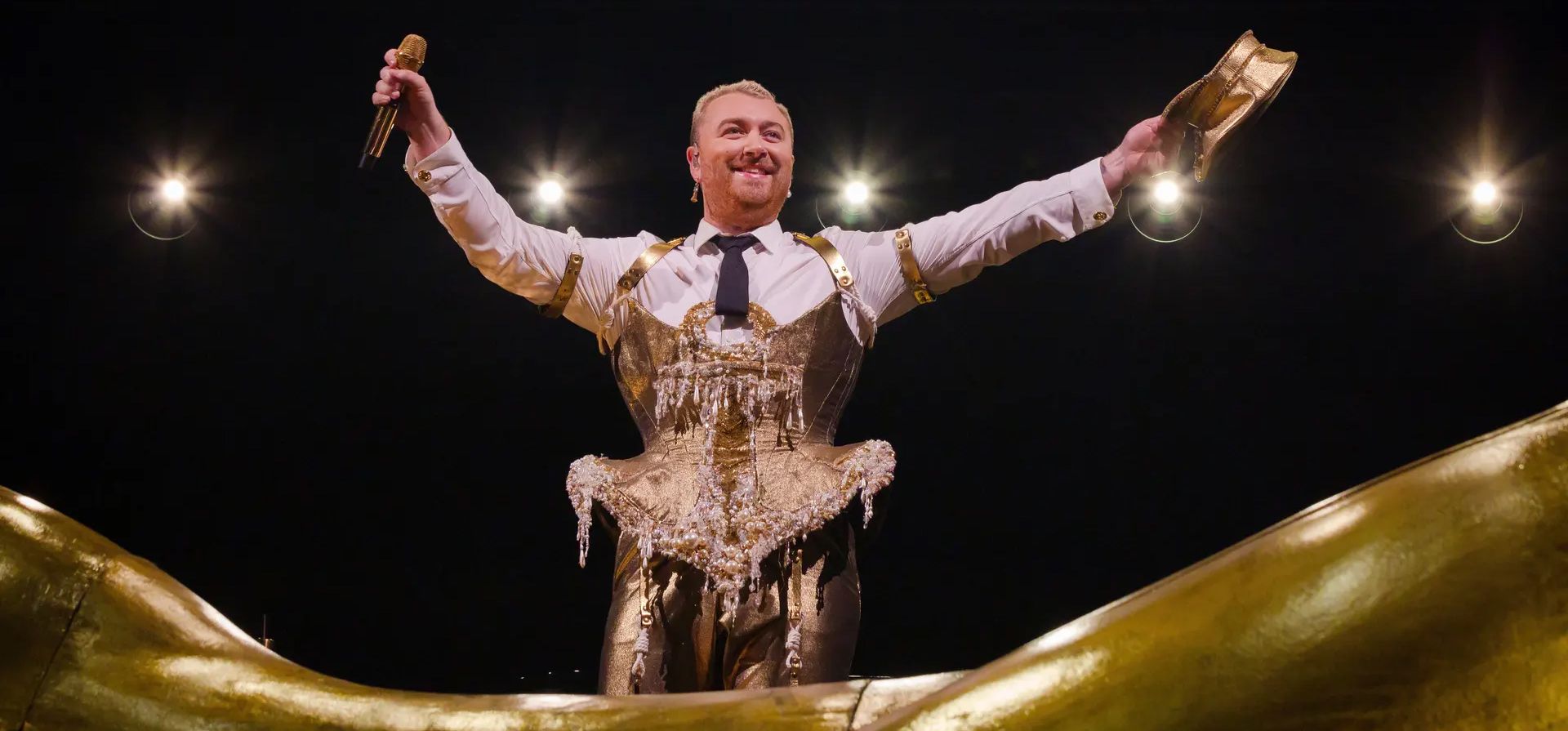 Berlín, Alemania. Sam Smith en concierto en el Mercedes-Benz Arena. Fotografía: Frank Hoensch/Redferns