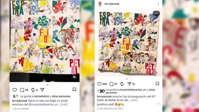 Coordinadora del Museo Provincial de Bellas Artes dio su apoyo incondicional a Fernando Kosiak