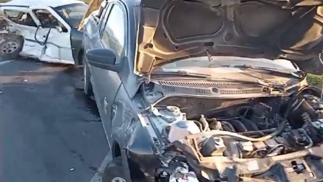 El choque se produjo en el kilómetro 1 de la ruta 18