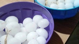 Cayó granizo en Diamante y se esperan lluvias en la región