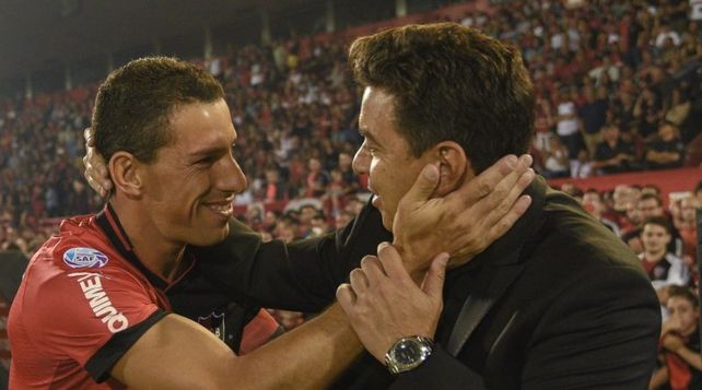 Maxi Rodríguez y Marcelo Gallardo.&nbsp;