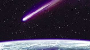 El cometa Halley orbita la Tierra cada 75 años, aproximadamente.