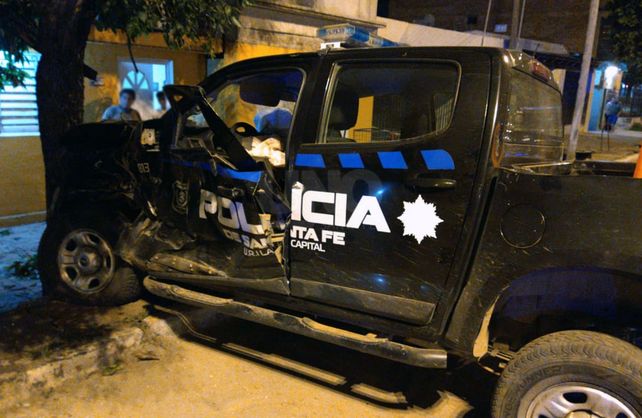 Así quedó el móvil tras el siniestro.