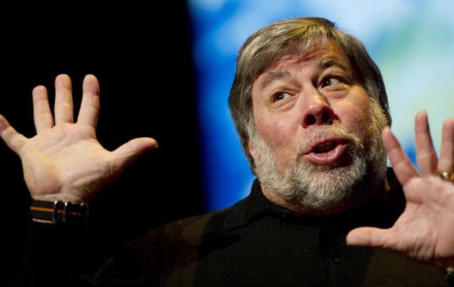 Genio. ”Woz” asistió a la jornada de ExpoInternetLA que se realizó en el predio de la Sociedad Rural porteña.