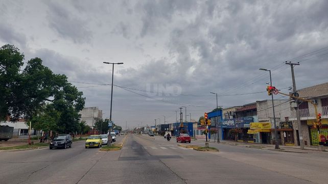 Jueves inestable y gris en la ciudad de Santa Fe