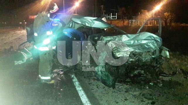 Fatal: Un triple choque en María Juana dejó un muerto y tres heridos