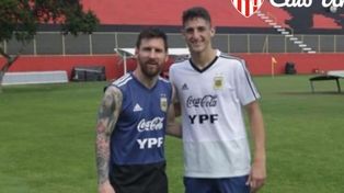 El jugador de Unión que entrena junto a Leo Messi