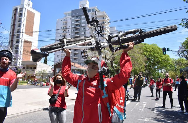 Protesta de cadetes de app