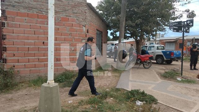 La escena del crimen en barrio Guadalupe Oeste