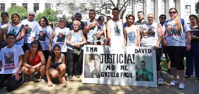 Familiares y amigos de Emanuel Medina y David Campos reclamaron en numerosas marchas el esclarecimiento del caso.
