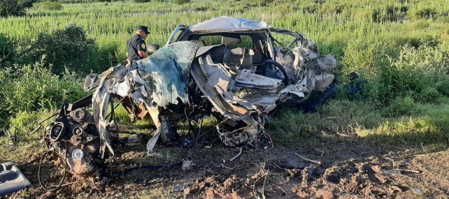 El grave choque entre un automóvil y un camión en Concepción del Uruguay ocurrió el martes por la tarde.