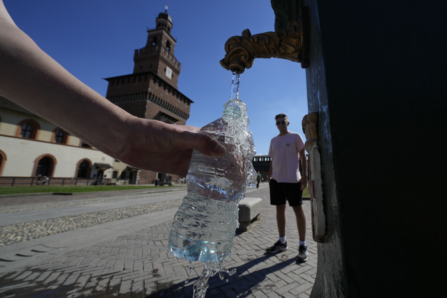 Las botellas de plástico
